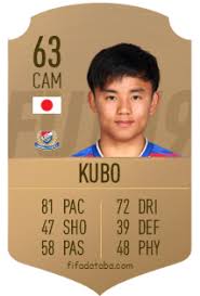 82 66 68 82 39 57. Takefusa Kubo Fifa 19 Rating Card Price