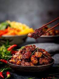 This Chinese Pork Belly Is Meltingly Tender With A Sweet Spicy Sticky Coating Check Out My 3 Step Process For The Best Pork Belly You Ve Makanan Sehat Makanan