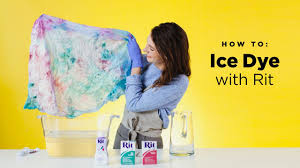 Ice cube tie dye techniques. Learn How To Ice Dye