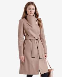 Ted baker safiera grey marl long wrap wool coat size 3 uk12. Long Wool Wrap Coat Beige Jackets Coats Coats For Women Womens Spring Coat Tweed Coats Women