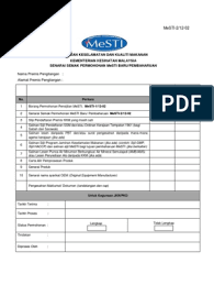 Pengesahan butiran pendaftaran calon untuk menduduki muet akan diberitahu kepada calon dalam slip daftar muet (muet/d) melalui portal rasmi mpm www.mpm.edu.my seperti tarikh. Senarai Semak Permohonan Mesti