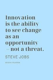 Innovation Is The Ability To See Change As An Opportunity Not A Threat Steve Jobs Philosphy Mindset Moti Job Quotes Steve Jobs Quotes Innovation Quotes