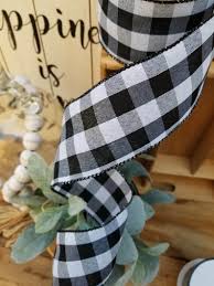 Black And White Plaid Ribbon Wired 2 5 Black And White Buffalo Plaid Wired Ribbon Christmas Ribbon Christmas Ribbon Wired Christmas Ribbon For Wreaths 2 5 Christmas Ribbon Christmas Ribbon Wired Ribbon Christmas Wired Ribbon