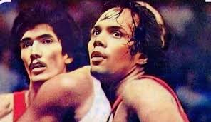 Basketball Throwback & Legends: After an Elbow that hits MON FERNANDEZ'  Nose by Crispa's Rudy Soriano The Original Magicman .The Big J SONNY  JAWORSKI retaliates and punched The Original Magicman's Face and