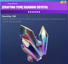 Fortnite has always been in a constant state of evolution since we first began development, and so much has changed over the years as we've played and developed the game with you. Fortnite Rainbow Crystal Xbox One Fortnite Rainbow Crystal Crystals
