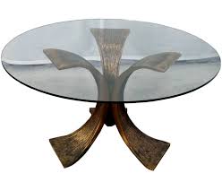 Check spelling or type a new query. Round Glass Sofa Table With Bronze Base Modernism