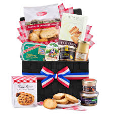 For a classic spread, the crave hamper ($125) features an array of goodies like cheese, prosciutto, salami, pumpkin sausage rolls and sweet potato hummus, with a bottle of chandon. French Gourmet Gift Picnic Hamper Delivery In Germany By Giftsforeurope