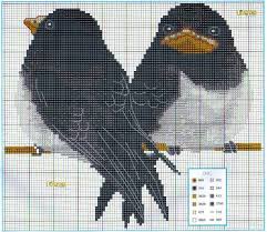 Etamin Sablonlari Kus Desenleri 94 Mimuu Com Cross Stitch Cross Stitch Bird Cross Stitch Animals