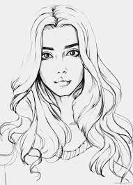 Includes images of baby animals, flowers, rain showers, and more. Realistic Girl Coloring Page Art Drawings Beautiful Realistic Drawings People Coloring Pages