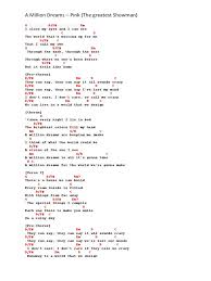 Arrangement of pink's version of 'a million dreams' from 'the greatest showman' for voice and piano with chords by karen o'brien original key for custom arrangements and transcriptions, visit www.musictranscribed.com email info@musictranscribed.com. A Million Dreams Chords Song Structure Recorded Music