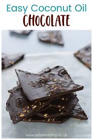 Homemade Coconut Oil Chocolate Bark Fun And Easy Chocolate Recipe For Kids Eatsamazing Coconu Coconut Oil Chocolate Chocolate Bark Recipe Chocolate Recipes