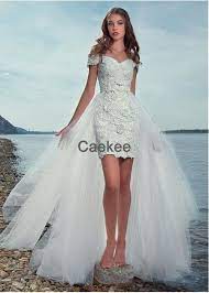 Caekee Beach Short Wedding Dresses T801525320213 Sheath Wedding Dress Lace Wedding Dresses Lace Wedding Dresses