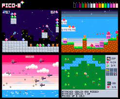 Pico 8 Fantasy Game Console Pixel Art Scene Retro Video Games Fantasy Games