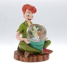 Peter Pan With Tinker Bell In Hat Mini Snowglobe Snow Globes Disney Snowglobes Snowglobes