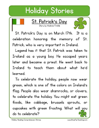 This Reading Comprehension Worksheet St Patrick S Day Is For Teaching Reading C St Patrick Day Activities Have Fun Teaching Reading Comprehension Worksheets