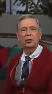 Mister Rogers Feeding Fish