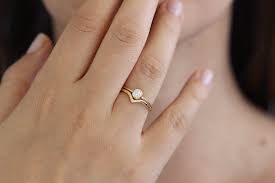 Minimalist Wedding Ring Set Curved Wedding Band Diamond Etsy Diamond Wedding Rings Sets Diamond Wedding Sets Minimalist Wedding Rings