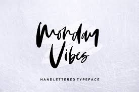 Monday Vibes Handwritten Font 212047 Script Font Bundles Hand Lettering Fonts Handwritten Fonts Lettering Fonts