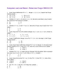 Relasi dan fungsi matematika diskrit. Rangkuman Relasi Dan Fungsi Kelas 10 Literatur