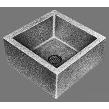 24 x 24 x 10 in. square terrazzo mop