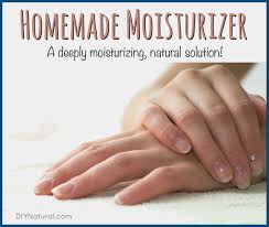 homemade moisturizer a natural hand