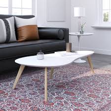5 out of 5 stars. Kidney Shaped Coffee Table White Top