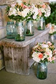 22 Creative Decorative Uses For Mason Jars Rustic Wedding Bouquet Wedding Centerpieces Wedding Flowers