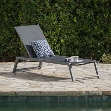 The best chaise lounge cushions enable you to lean back and put your feet up as you enjoy the cool breeze outdoors. Myers Outdoor Aluminum Mesh Chaise Lounge By Christopher Knight Home On Sale Overstock 19454928