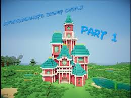 Jintube is another minecraft youtuber who makes and uploads building videos for the game regularly. How To Build Ldshadowlady S Disney Castle Part 1 Youtube Minecraft Castle Cute Minecraft Houses Minecraft