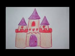 Prinzessinnen Schloss Zeichnen How To Draw A Princess Castle Risuem Zamok Youtube