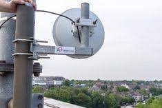 Freifunk Essen Richtfunk Antenne Auf Dem Dach Des Ubergangswohnheims Klinkestrasse Blick Zum Elisabethkrankenhaus Richtfunk Antenne Funk