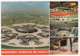Aéroport charles de gaulle train station. Aeroport Charles De Gaulle Airport Postcard Gate 72