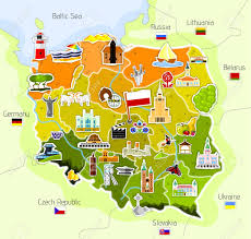 Republik polandia, (rzeczpospolita ) adalah sebuah negara polandia adalah negara anggota uni eropa. Map Of Poland Royalty Free Cliparts Vectors And Stock Illustration Image 63239214