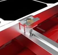Solar Aluminum Adjustable Mid Clamps Solar Mounting Panel Mid Clamps Solar  Fast Clamp