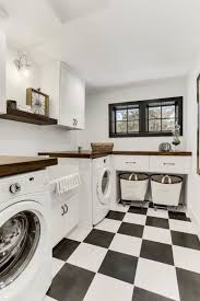 Black And White Checkered Floor Meaning 15 Fantastic Black And White Laundry Room Decoration Ideas On A Budget White Laundry Rooms Laundry Room Tile White Bathroom Tiles