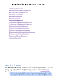 Che è invariabile si usa per il maschile (singolare e plurale) che per il femminile (singolare e plurale). Regole Sulla Grammatica Francese Docsity