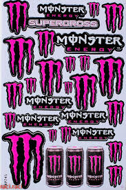 Pink Monster Energy Claws Sticker Decal Supercross Motocross Bike Atv Bmx Racing Skateboard Helmut P5 Monster Energy Bike Logo New Dirt Bikes