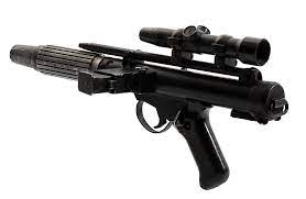 (the prop is based on the frame of a real sterling submachine gun). Blaster Pistols From The Star Wars Movie Franchise