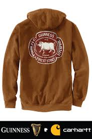 Logo on sleeve and chest. Guinness Archive Graphic Hoodie Graphic Hoodies Carhartt Mens Sweatshirts