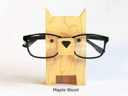 Dog Wearing Eyeglasses Stand Glasses Holder Eyeglass Art Eyeglass Display Eyeglass Accessories Personalized Gift Eyeglasses Art Dog With Glasses Eyeglass Accessories