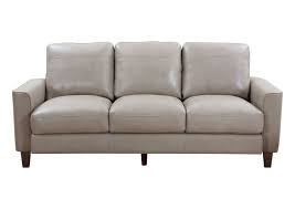 Leather sofas are a timeless piece of furniture that can stand up to wear and tear. Chino Top Grain Leather Sofa Beige Nader S Furniture