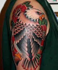 Marvelous bald eagle shoulder tattoo; 27 Cool Shoulder Tattoos For Men Best Shoulder Tattoo Ideas Men S Style