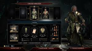 Open the game's kustomize menu, select kharacters and then pick your character of choice · on the first kustomize screen, move left or right to . Wanted To Share My Variation Name For Shang Tsung Ps All His Concept Art Is Unlocked In Case Anyone Wanted It Mortalkombat