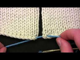 Using the mattress stitch is a great way of grafting two knitted pieces together. Mattress Stitch To Join Knitted Pieces Mattress Stitch Crochet Knitting Tutorial