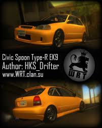 A) honda nsx (1st gen) has 5 colors; Gta San Andreas Honda Civic Spoon Type R Ek9 Mod Gtainside Com
