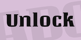 The best fonts for books are usually unobtrusive serif or sans serif fonts. Download Unlock Font Fontsme Com