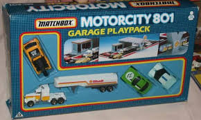 Four levels mean more levels of fun with the matchbox mission: Matchbox Mc 801 Garage Playpack Free Price Guide Review