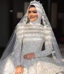 ميكأب Muslim Wedding Dress Hijab Bride Wedding Dresses Muslim Wedding Dresses