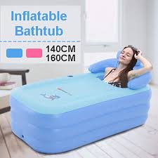 One that comes with a water container and the other type only has a showerhead. Inflatable Portable Adult Bath Tub Bathtub Spa Tub Camping Shower Tub Pvc M Blue Buy Sell Online Best Prices In Srilanka Daraz Lk