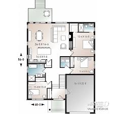 3 bedroom on second floor and master bedroom with. House Plan 3 Bedrooms 2 Bathrooms Garage 3281 Cjg Drummond House Plans